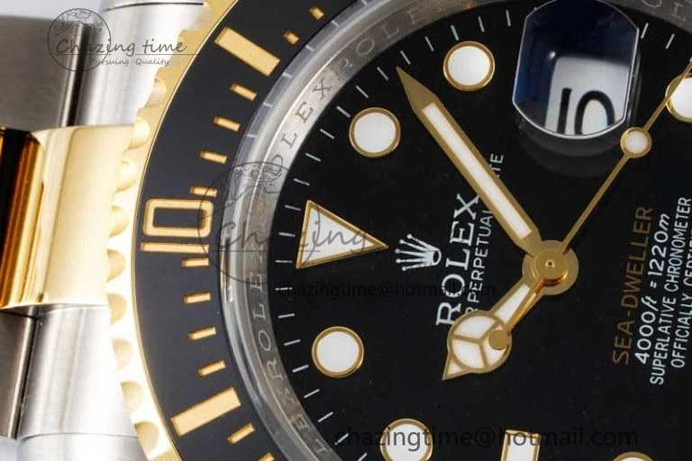 Sea-Dweller 126603 APF Best Edition Black Dial on SS YG Bracelet VR3235