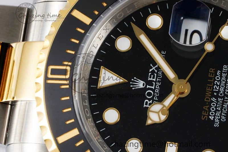 Sea-Dweller 126603 APF Best Edition Black Dial on SS YG Bracelet VR3235