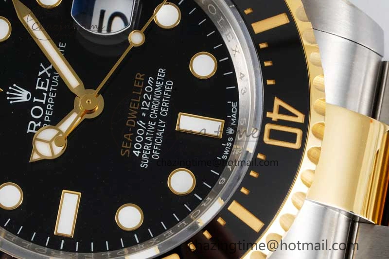 Sea-Dweller 126603 APF Best Edition Black Dial on SS YG Bracelet VR3235