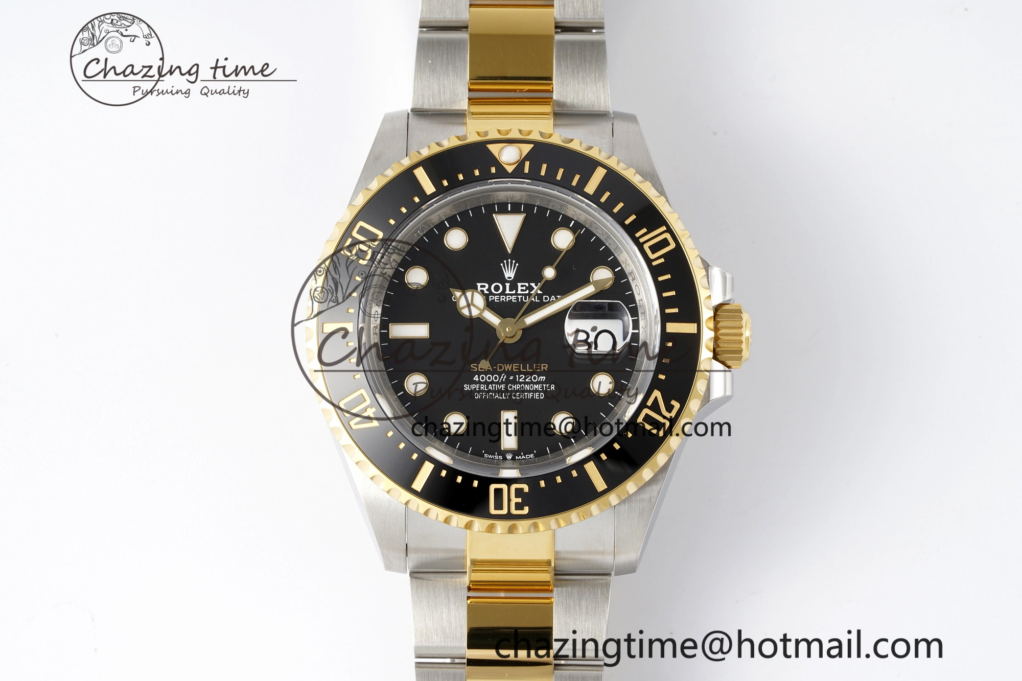 Sea-Dweller 126603 XF 1:1 Best Edition Black Dial on SS YG Bracelet VS3235