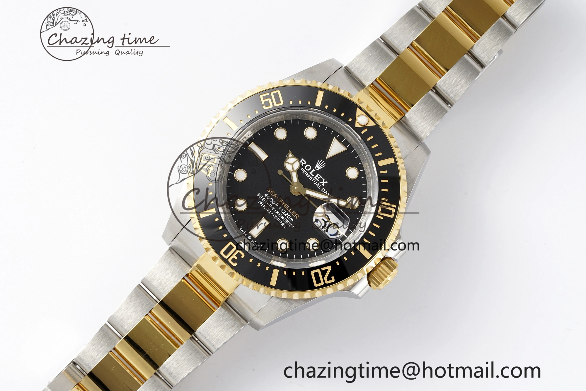 Sea-Dweller 126603 XF 1:1 Best Edition Black Dial on SS YG Bracelet VS3235