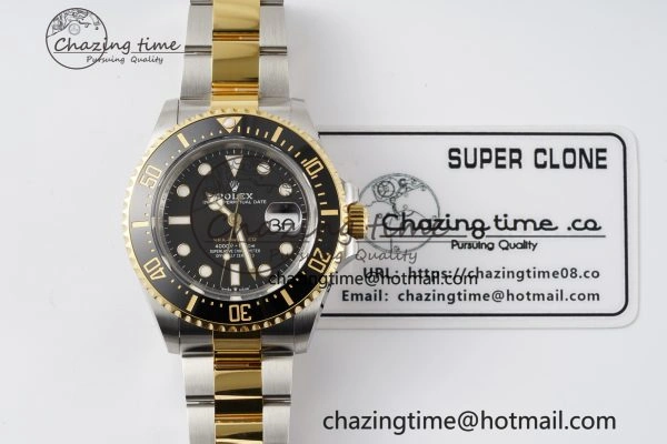 Sea-Dweller 126603 XF 1:1 Best Edition Black Dial on SS YG Bracelet VS3235