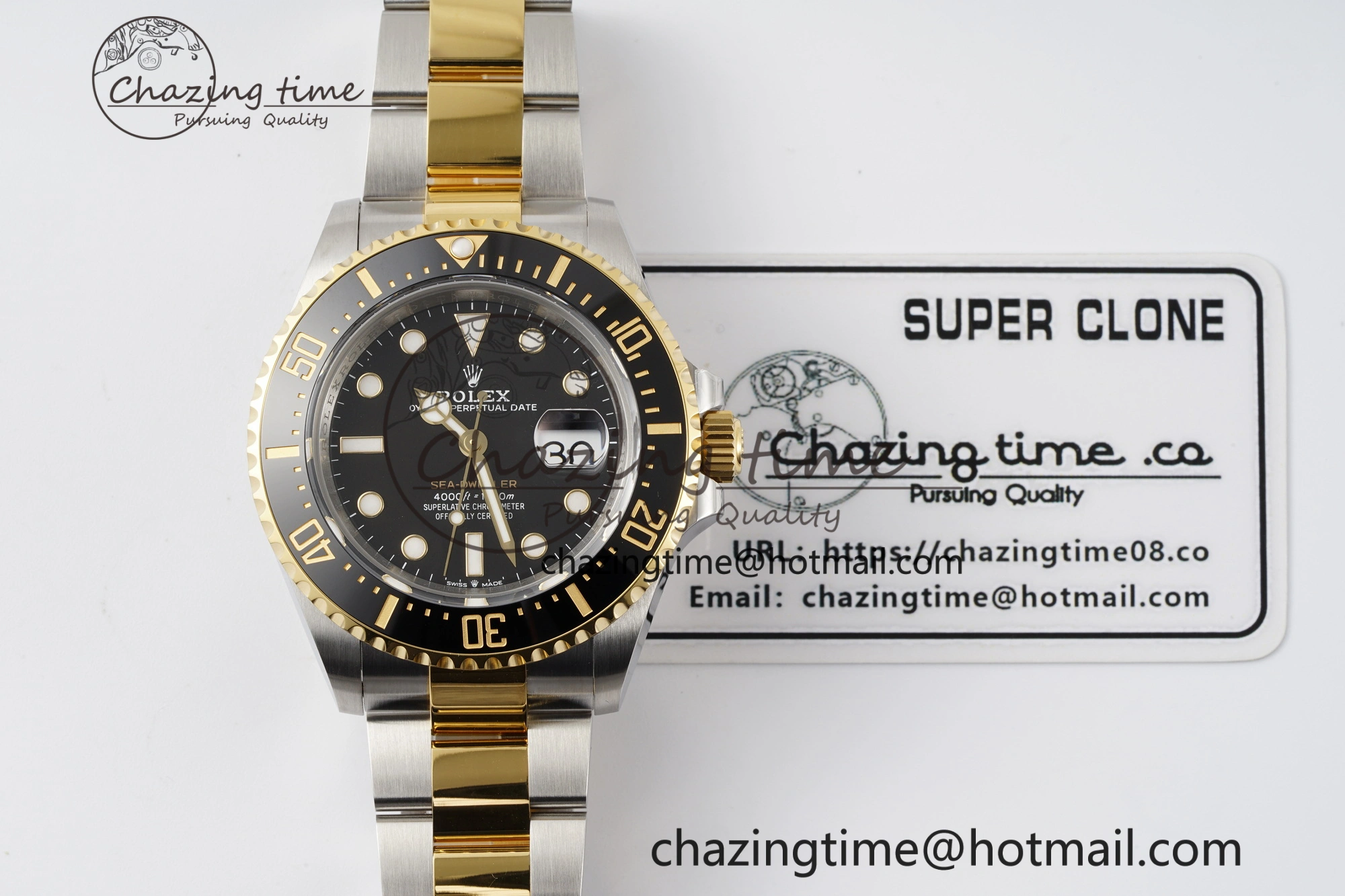 Sea-Dweller 126603 XF 1:1 Best Edition Black Dial on SS YG Bracelet VS3235