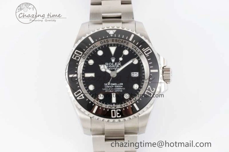 Sea-Dweller 126660 APF Best Edition Black Dial on SS Bracelet VR3235