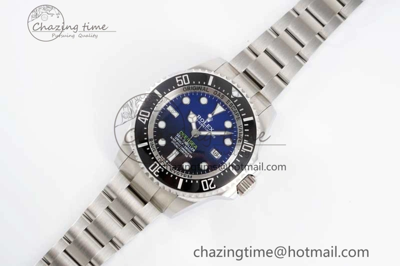 Sea-Dweller 126660 APF Best Edition Black Blue Dial on SS Bracelet VR3235
