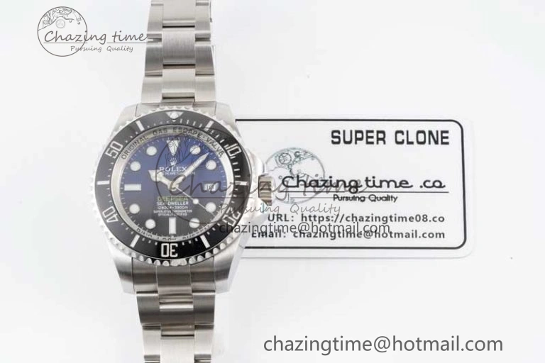 Sea-Dweller 126660 APF Best Edition Black Blue Dial on SS Bracelet VR3235