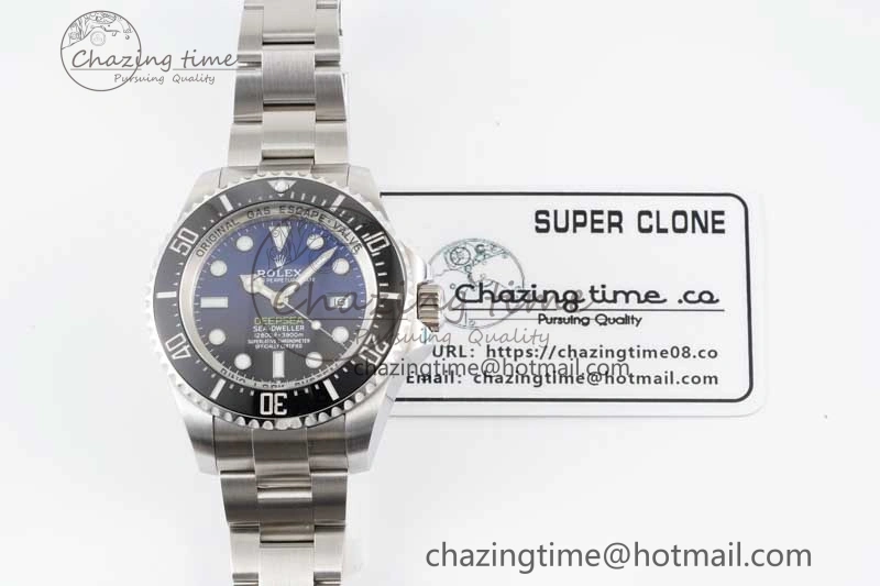 Sea-Dweller 126660 APF Best Edition Black Blue Dial on SS Bracelet VR3235