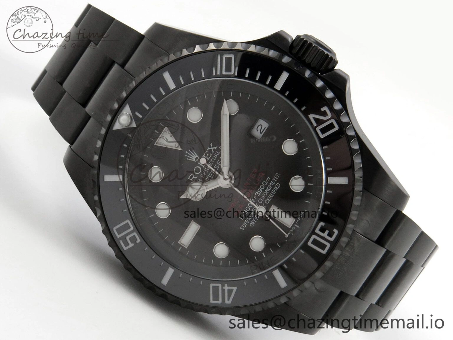 Sea-Dweller 126660 Blacken GMF 1:1 Best Edition Black Ombre Dial On DLC Bracelet SH3135