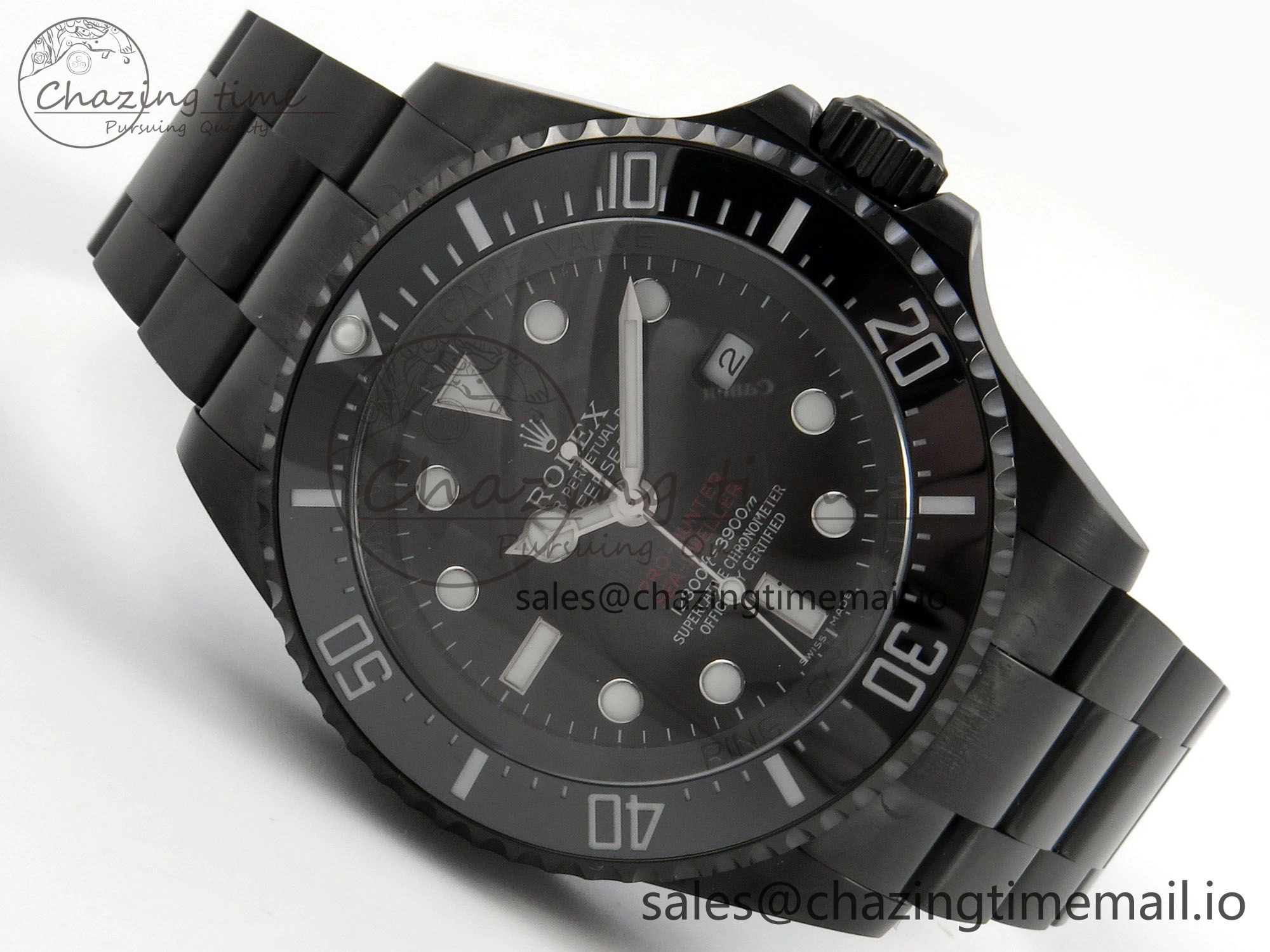 Sea-Dweller 126660 Blacken GMF 1:1 Best Edition Black Ombre Dial On DLC Bracelet SH3135