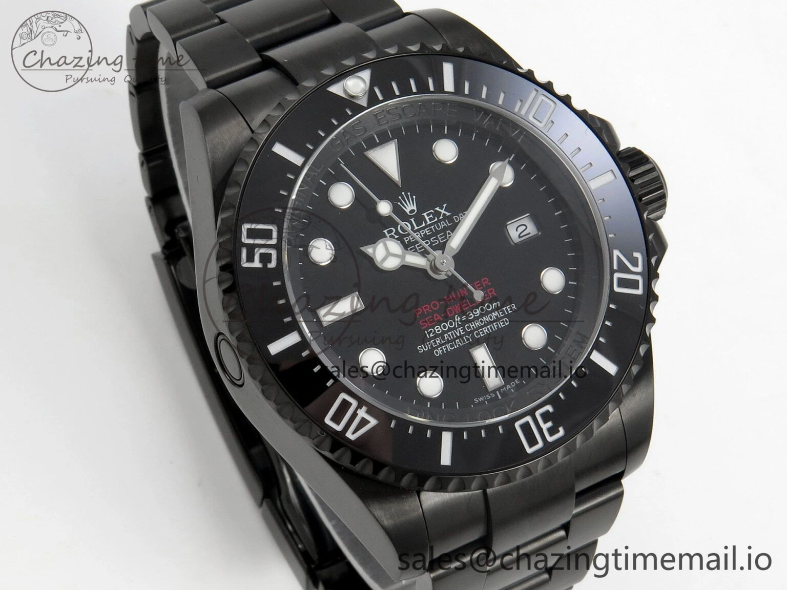 Sea-Dweller 126660 Blacken GMF 1:1 Best Edition Black Ombre Dial On DLC Bracelet SH3135