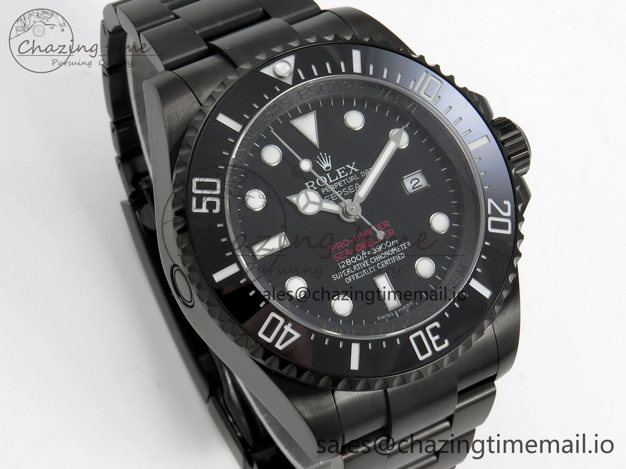 Sea-Dweller 126660 Blacken GMF 1:1 Best Edition Black Ombre Dial On DLC Bracelet SH3135