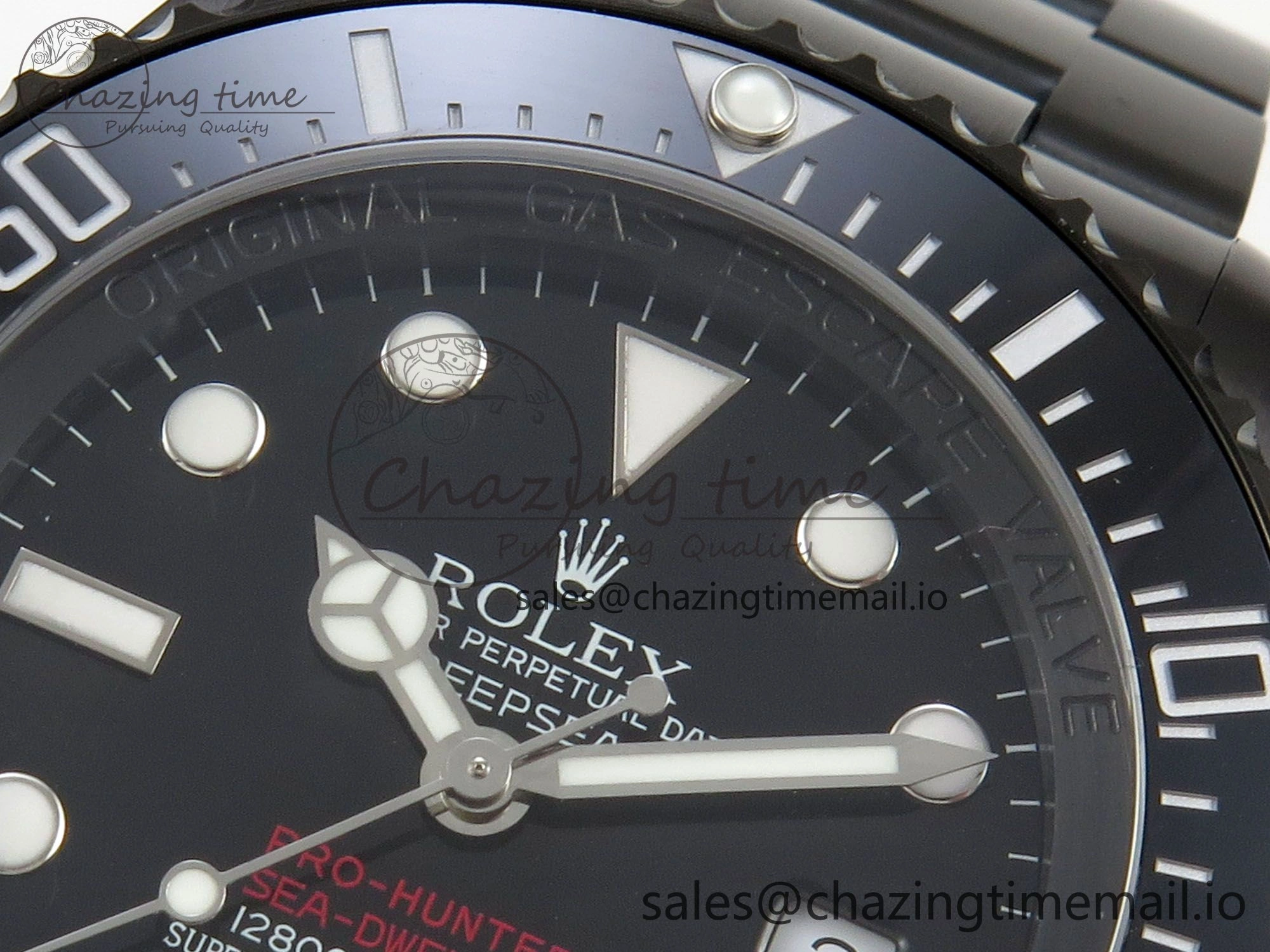 Sea-Dweller 126660 Blacken GMF 1:1 Best Edition Black Ombre Dial On DLC Bracelet SH3135