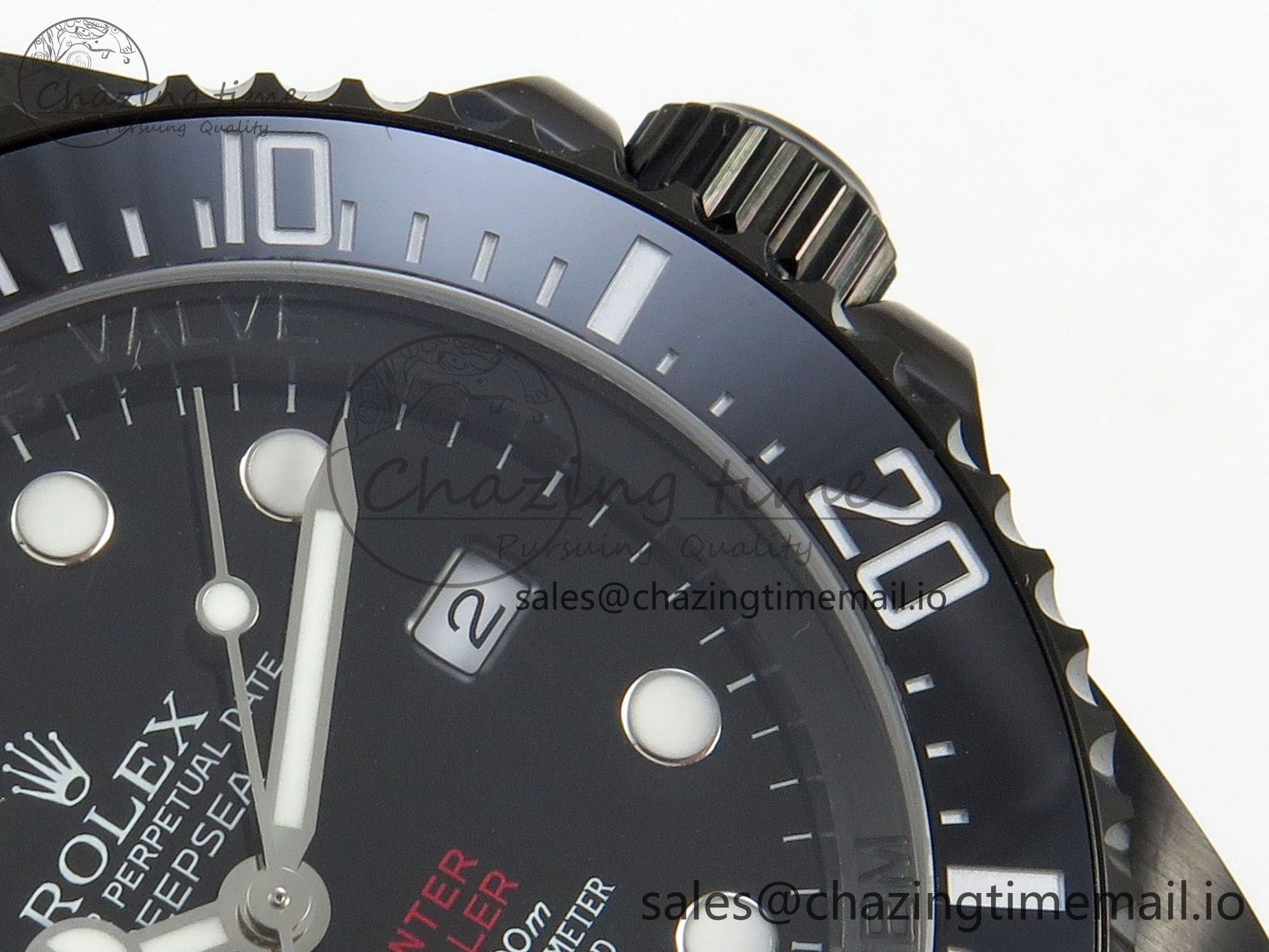 Sea-Dweller 126660 Blacken GMF 1:1 Best Edition Black Ombre Dial On DLC Bracelet SH3135