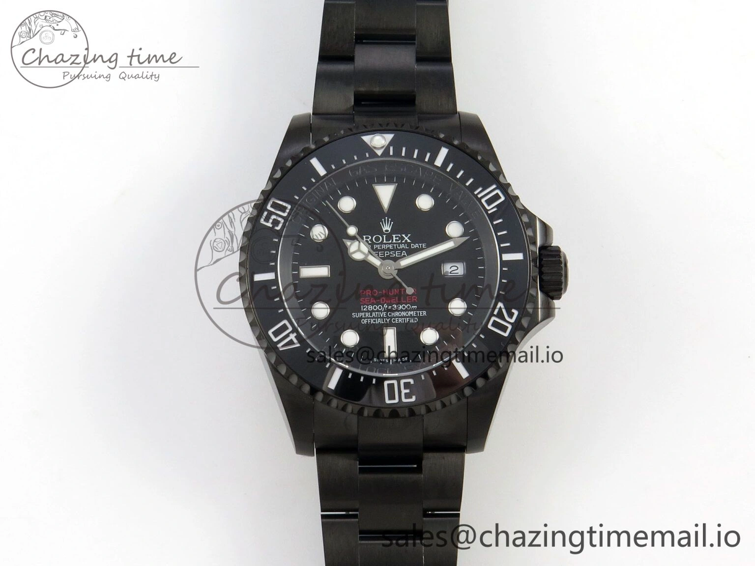 Sea-Dweller 126660 Blacken GMF 1:1 Best Edition Black Ombre Dial On DLC Bracelet SH3135