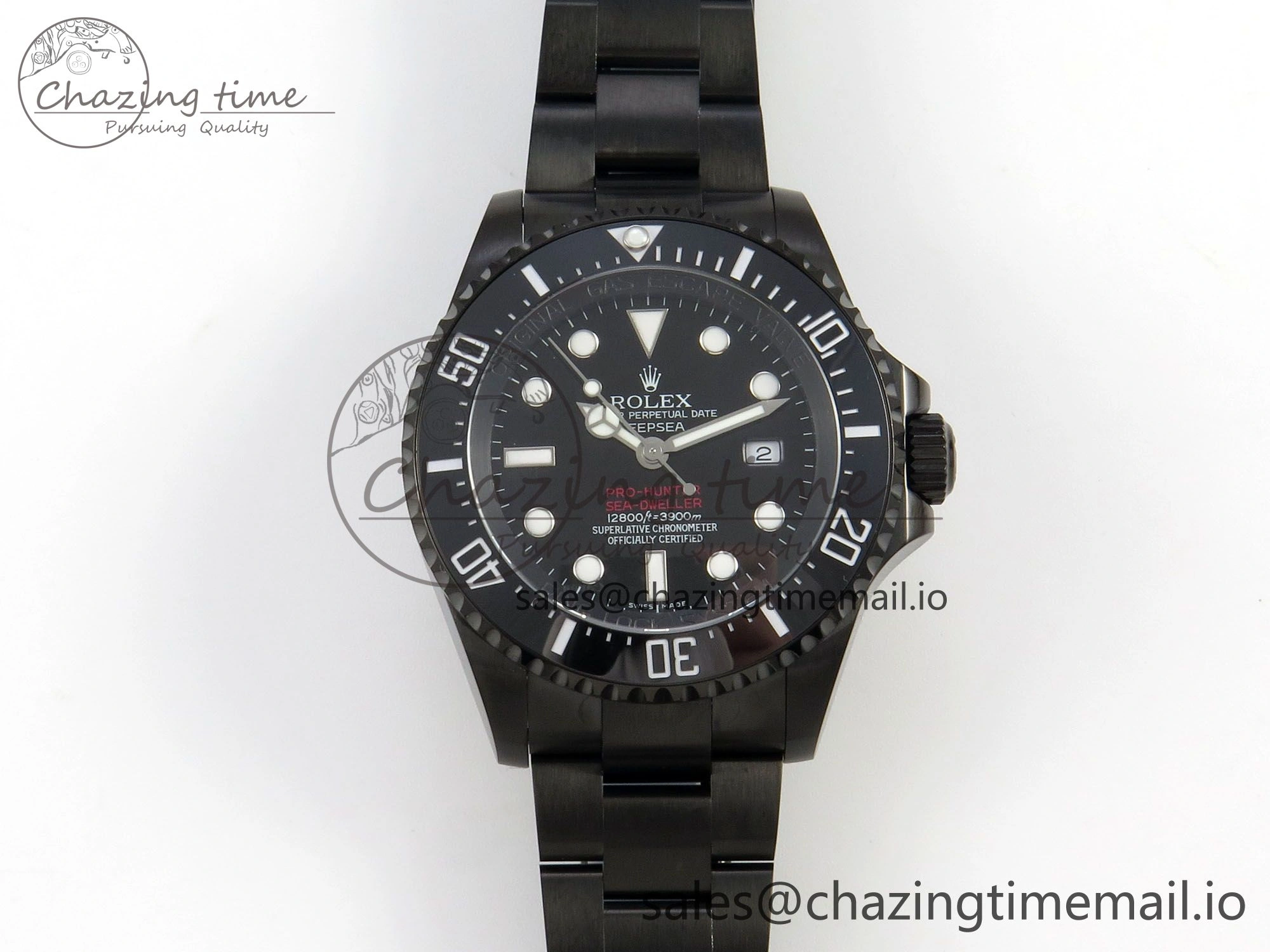 Sea-Dweller 126660 Blacken GMF 1:1 Best Edition Black Ombre Dial On DLC Bracelet SH3135