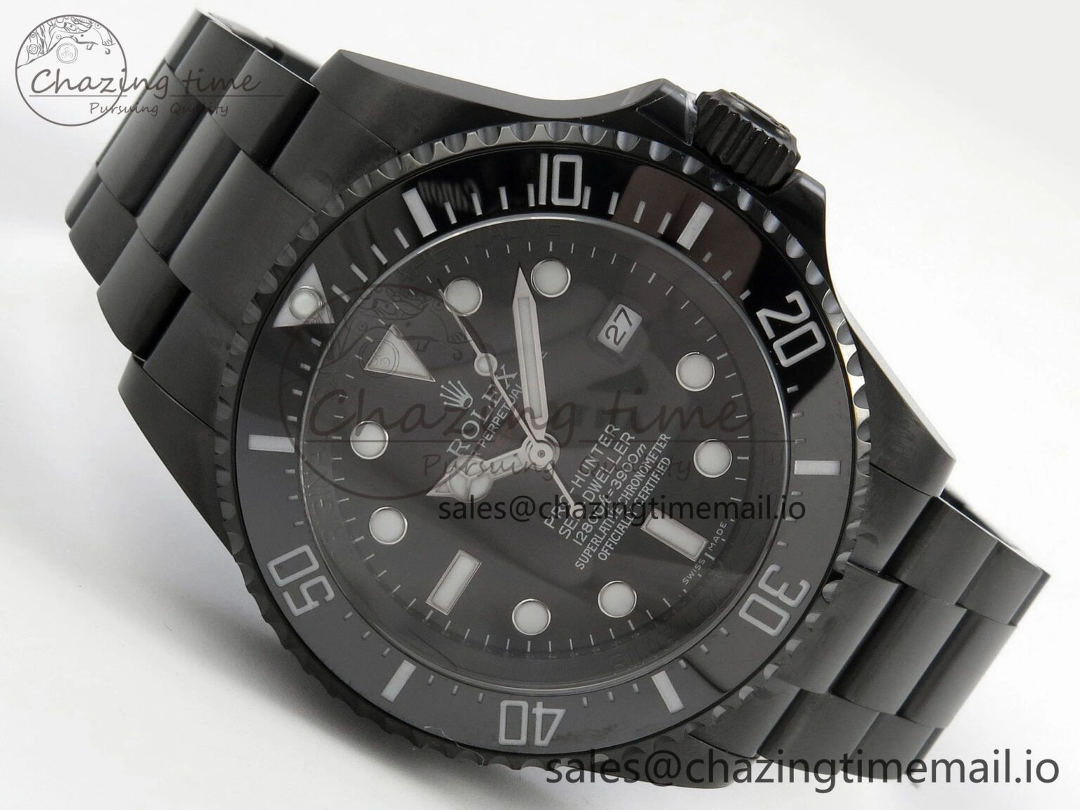 Sea-Dweller 126660 Blacken GMF 1:1 Best Edition Black Ombre Dial On DLC Bracelet SH3135