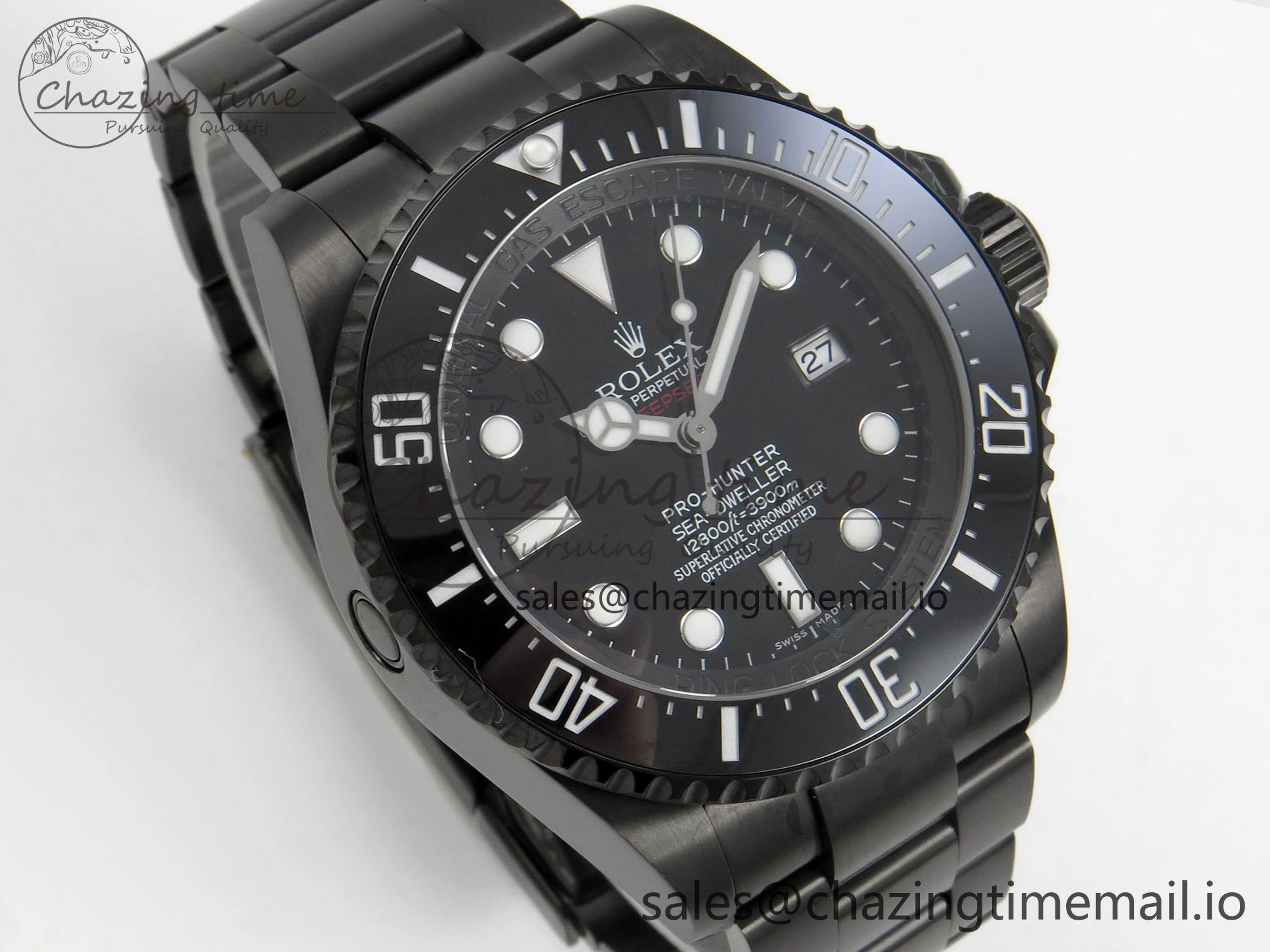 Sea-Dweller 126660 Blacken GMF 1:1 Best Edition Black Ombre Dial On DLC Bracelet SH3135