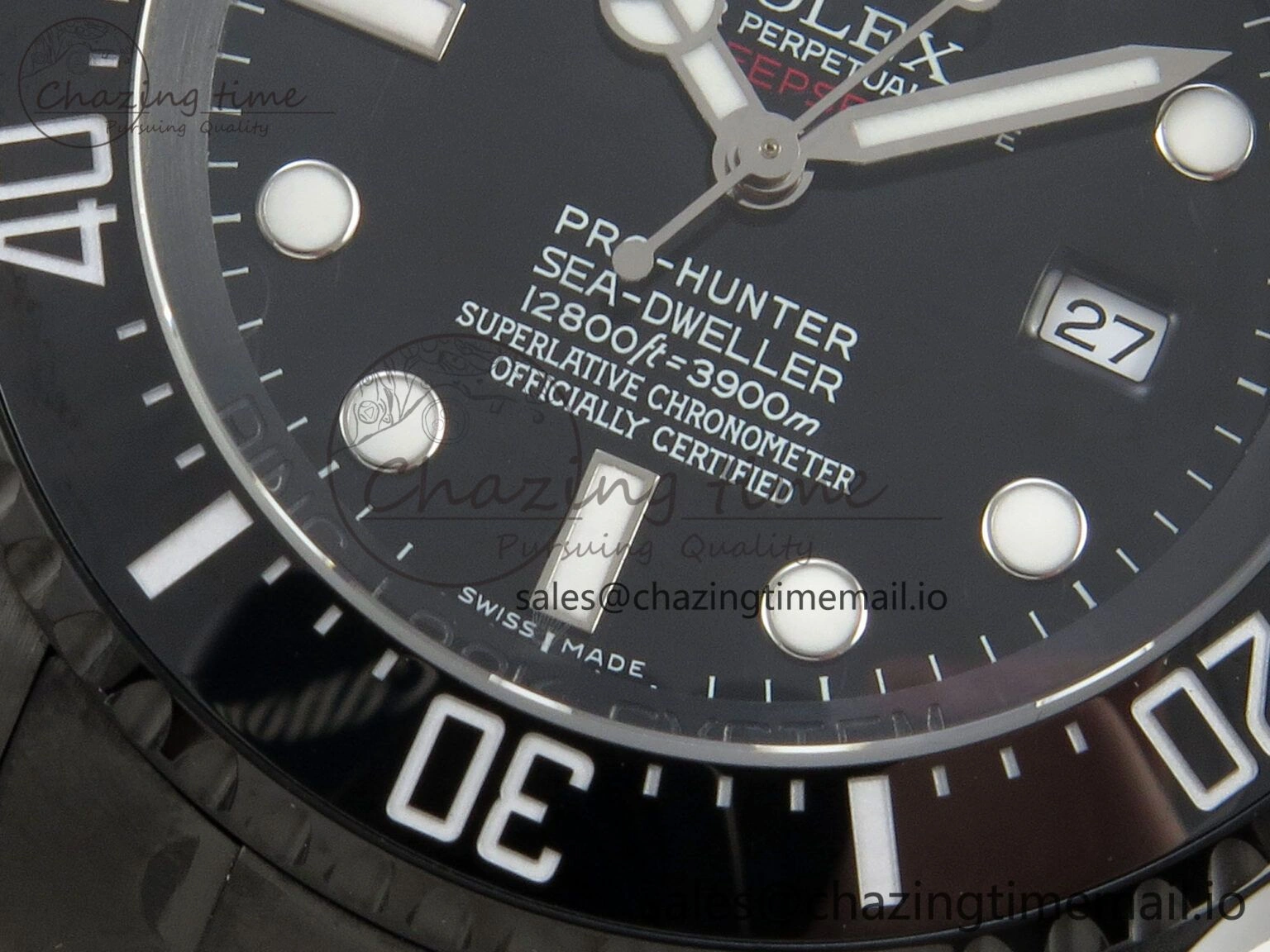 Sea-Dweller 126660 Blacken GMF 1:1 Best Edition Black Ombre Dial On DLC Bracelet SH3135