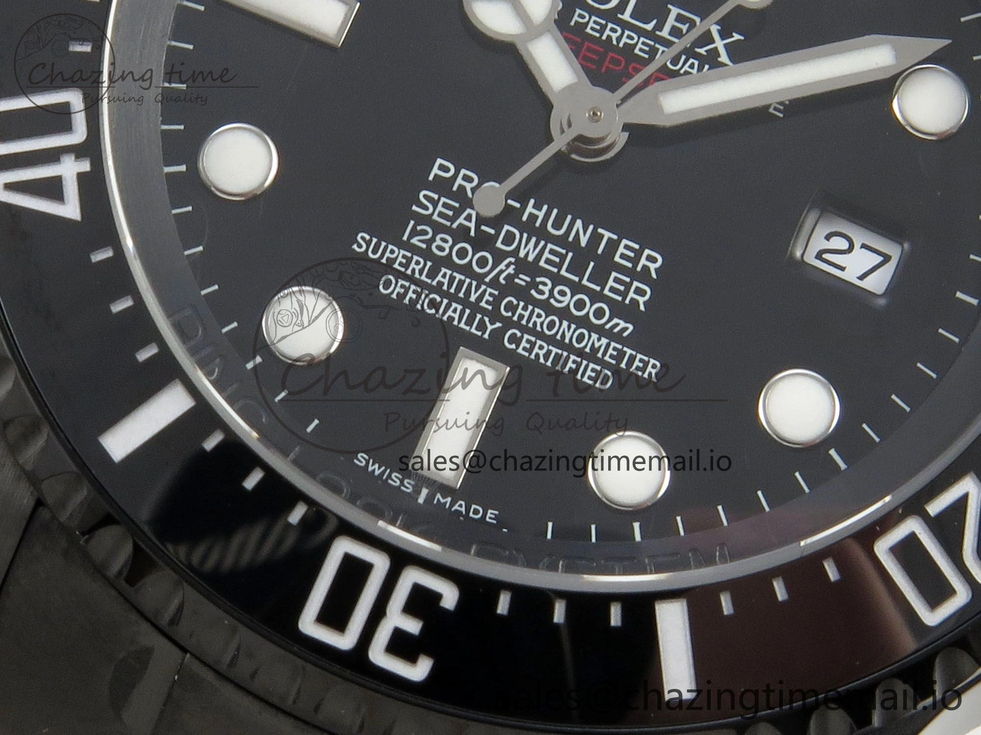 Sea-Dweller 126660 Blacken GMF 1:1 Best Edition Black Ombre Dial On DLC Bracelet SH3135