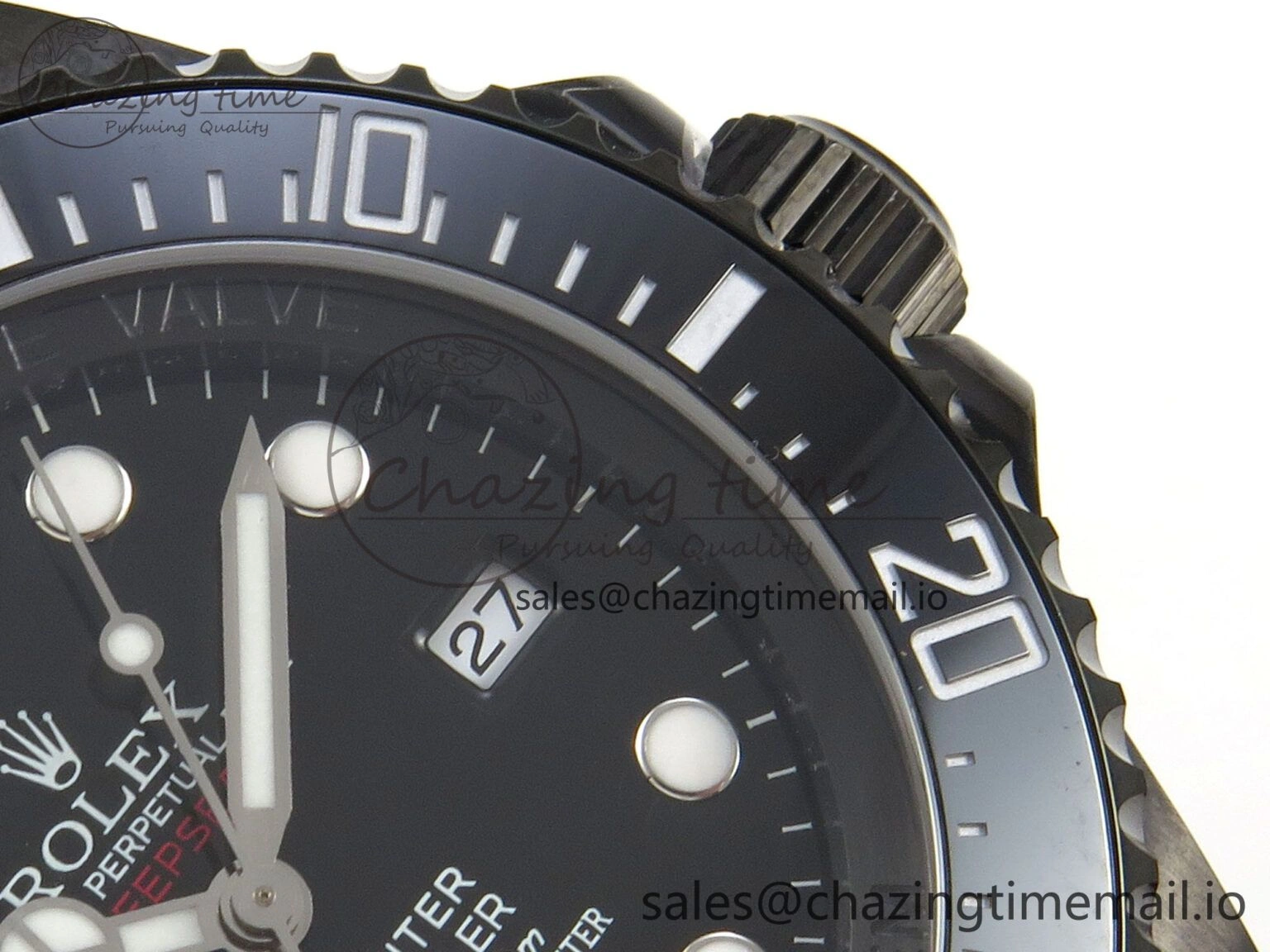 Sea-Dweller 126660 Blacken GMF 1:1 Best Edition Black Ombre Dial On DLC Bracelet SH3135