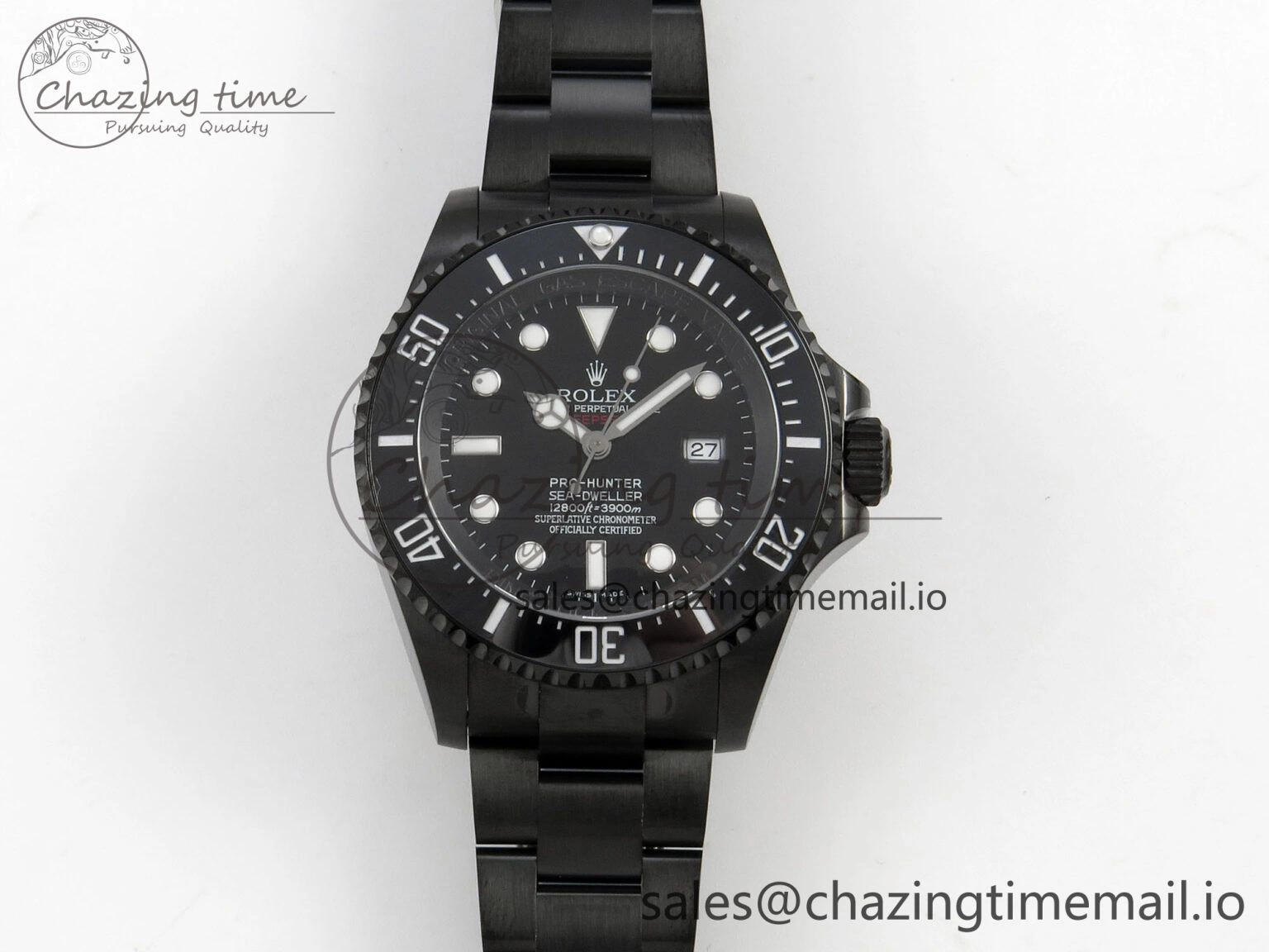 Sea-Dweller 126660 Blacken GMF 1:1 Best Edition Black Ombre Dial On DLC Bracelet SH3135