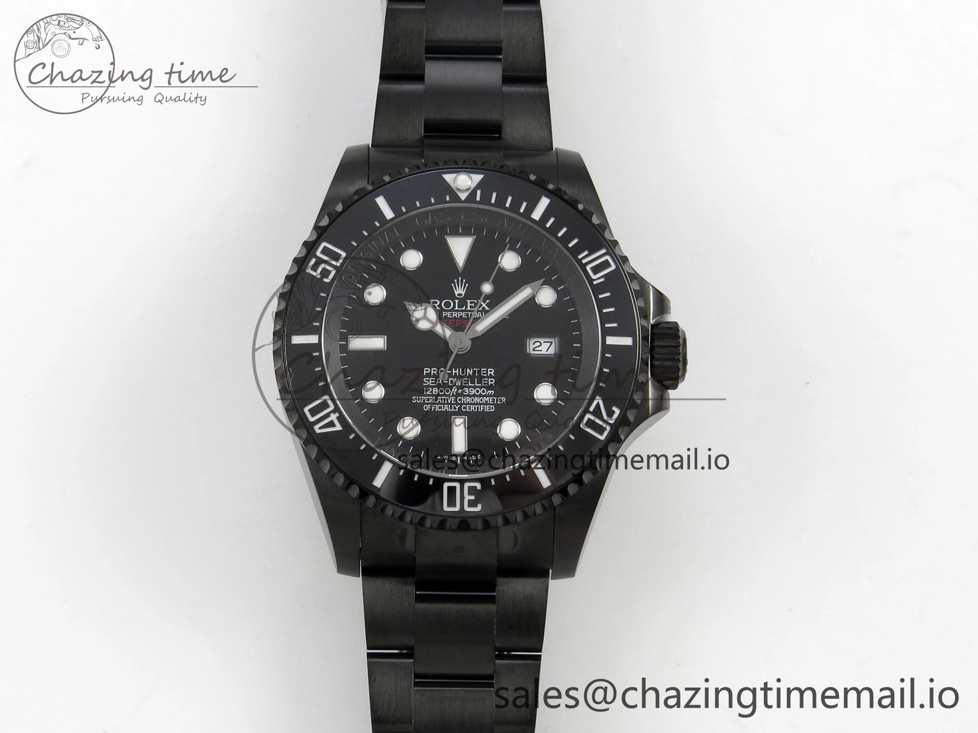 Sea-Dweller 126660 Blacken GMF 1:1 Best Edition Black Ombre Dial On DLC Bracelet SH3135