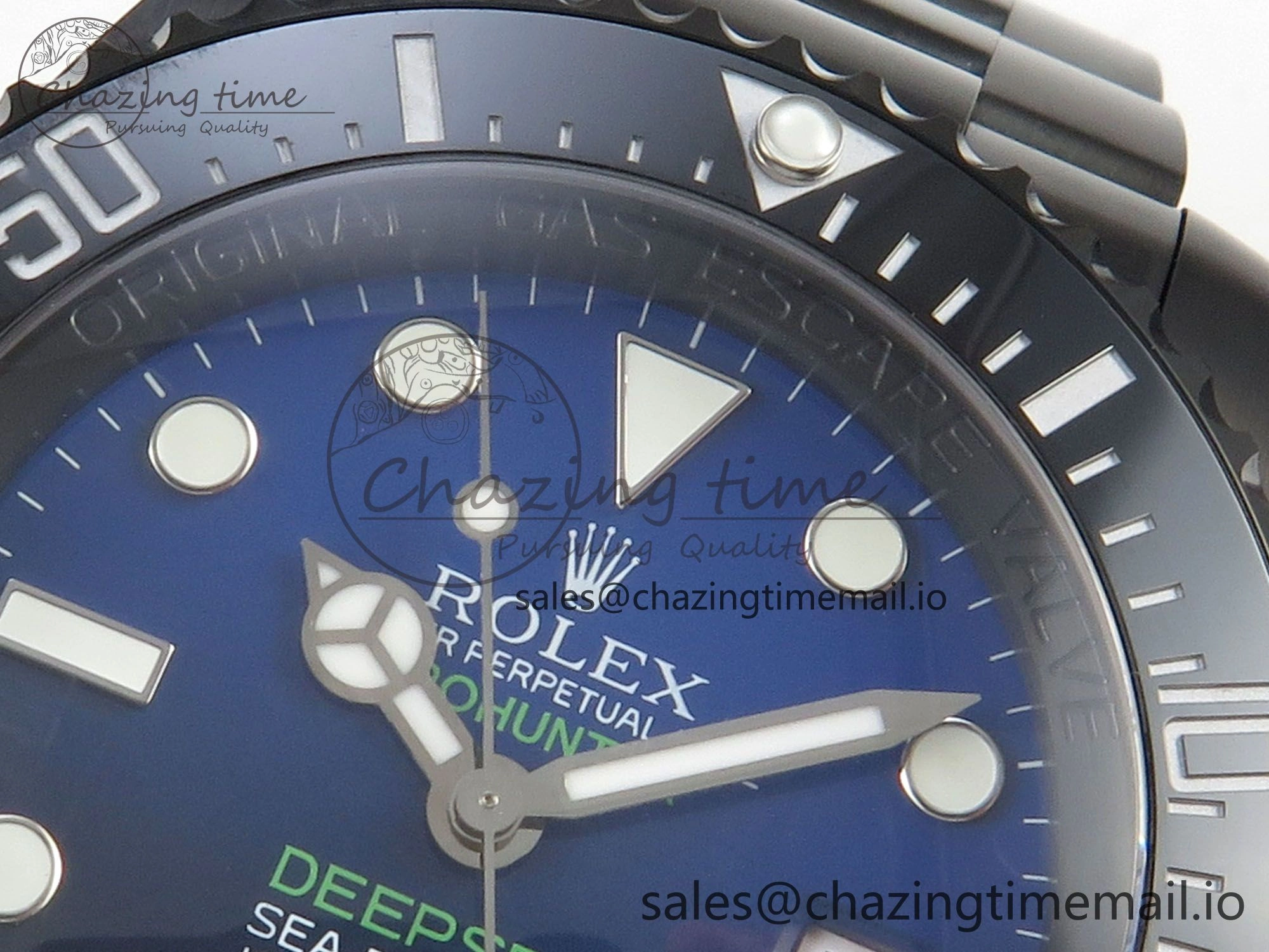 Sea-Dweller 126660 Blacken GMF 1:1 Best Edition Blue Ombre Dial On DLC Bracelet SH3135