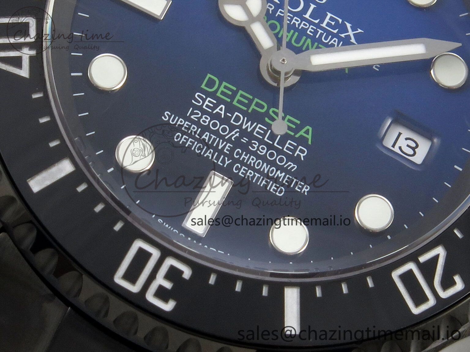 Sea-Dweller 126660 Blacken GMF 1:1 Best Edition Blue Ombre Dial On DLC Bracelet SH3135