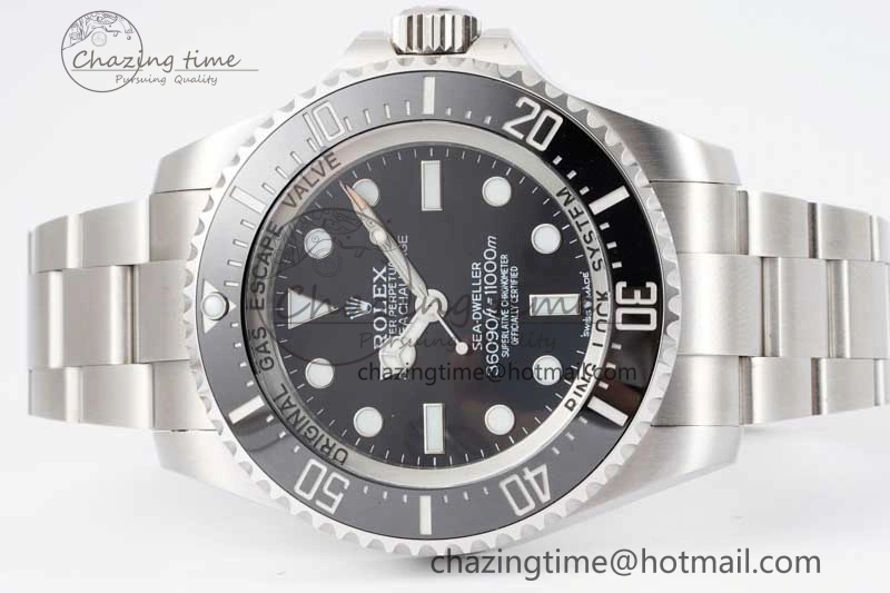 Sea-Dweller 126660 No Date APF Best Edition Black Dial on SS Bracelet VR3235