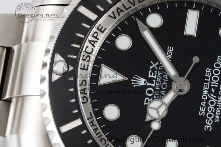 Sea-Dweller 126660 No Date APF Best Edition Black Dial on SS Bracelet VR3235