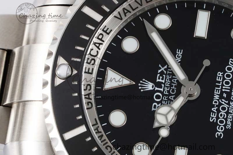 Sea-Dweller 126660 No Date APF Best Edition Black Dial on SS Bracelet VR3235