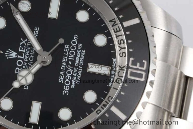 Sea-Dweller 126660 No Date APF Best Edition Black Dial on SS Bracelet VR3235