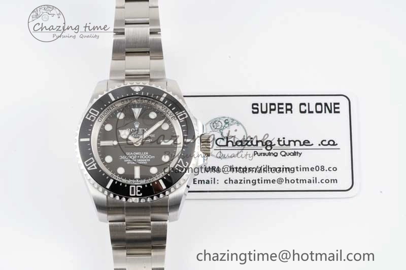 Sea-Dweller 126660 No Date APF Best Edition Black Dial on SS Bracelet VR3235