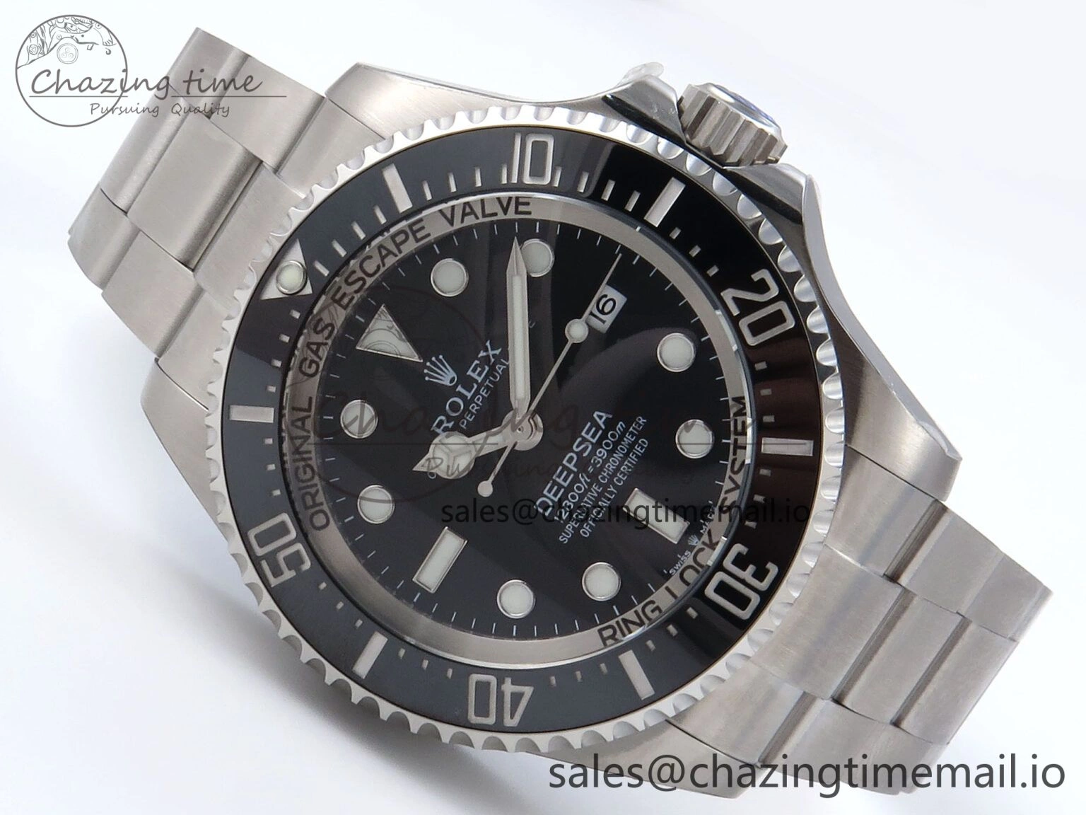 Sea-Dweller 136660 904L SS EWEF Best Edition Black Dial on SS Bracelet A3235