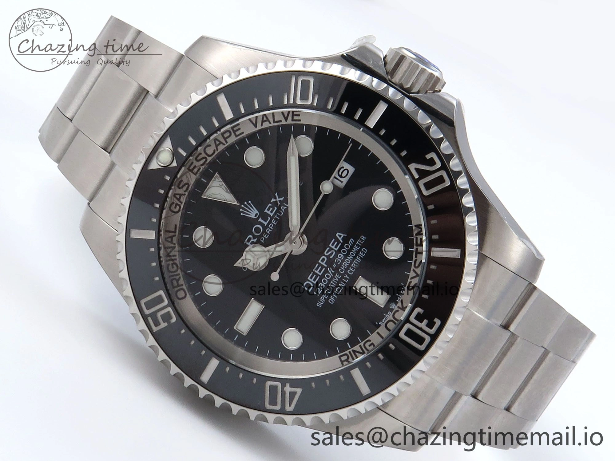 Sea-Dweller 136660 904L SS EWEF Best Edition Black Dial on SS Bracelet A3235