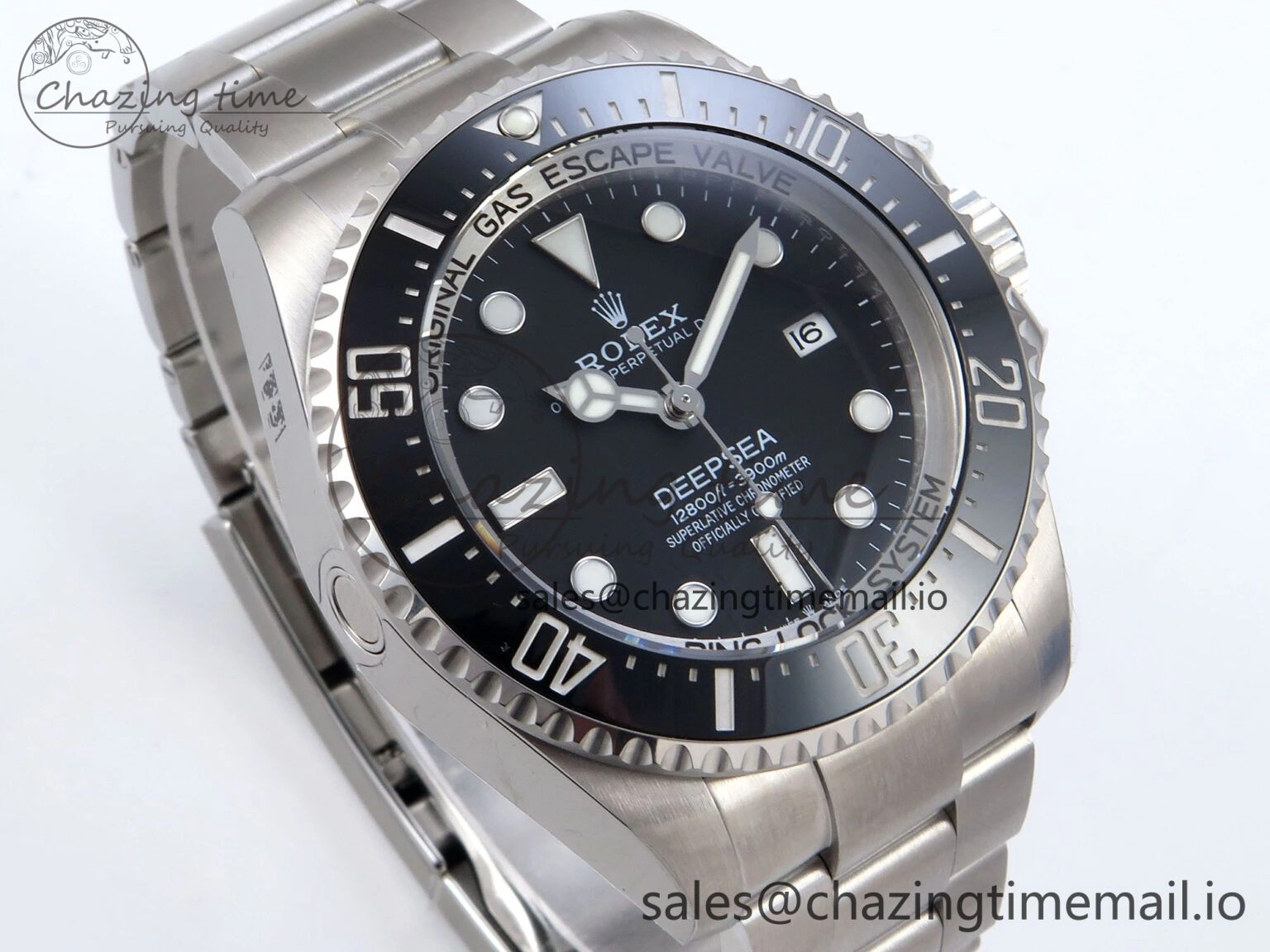 Sea-Dweller 136660 904L SS EWEF Best Edition Black Dial on SS Bracelet A3235