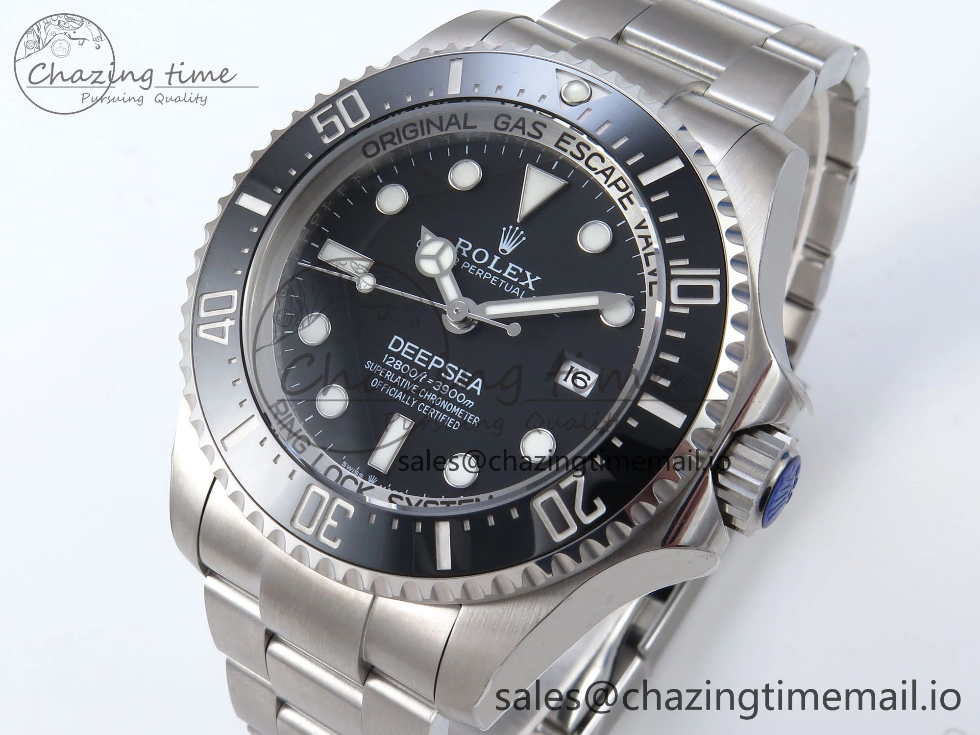 Sea-Dweller 136660 904L SS EWEF Best Edition Black Dial on SS Bracelet A3235