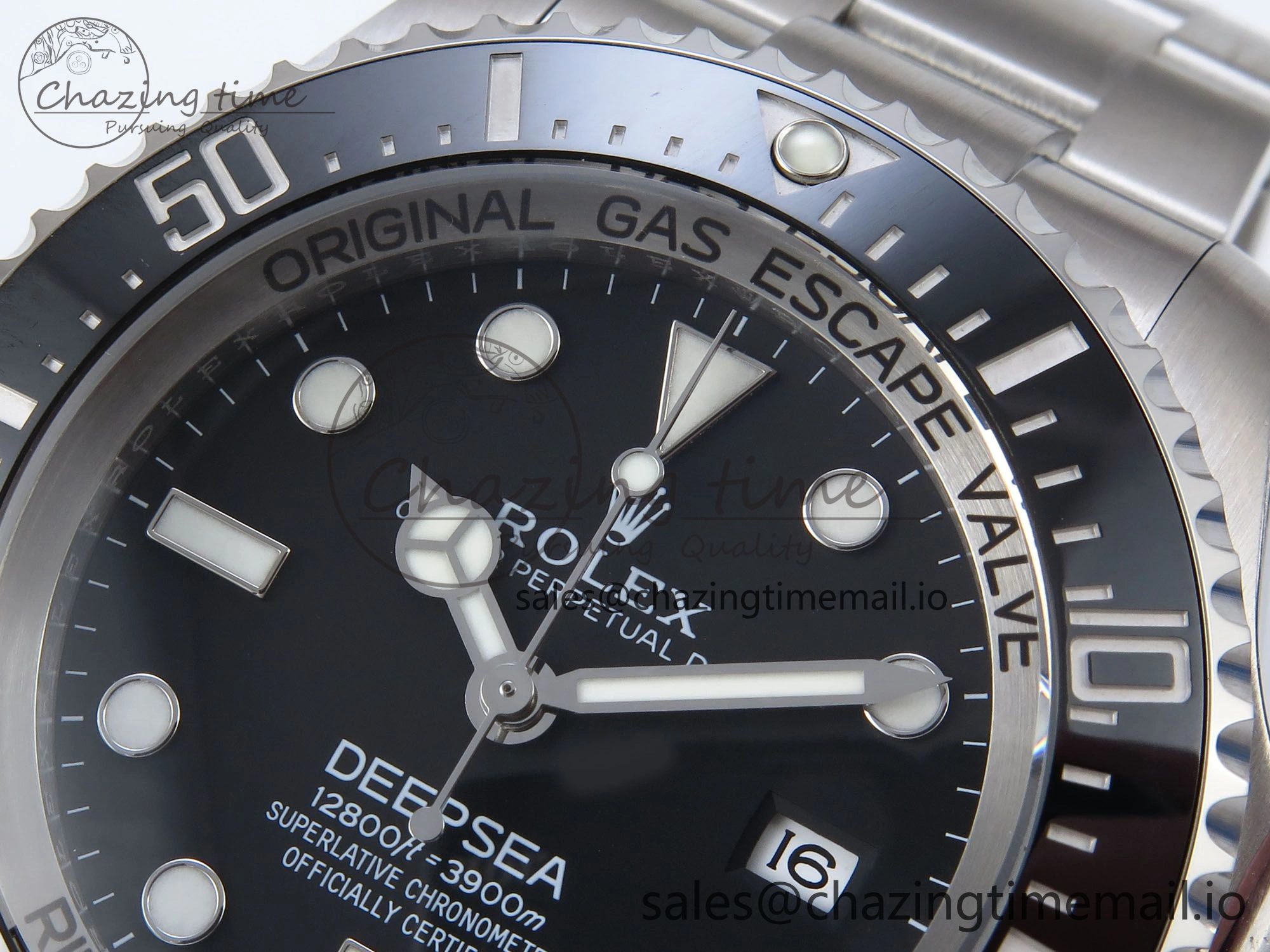 Sea-Dweller 136660 904L SS EWEF Best Edition Black Dial on SS Bracelet A3235