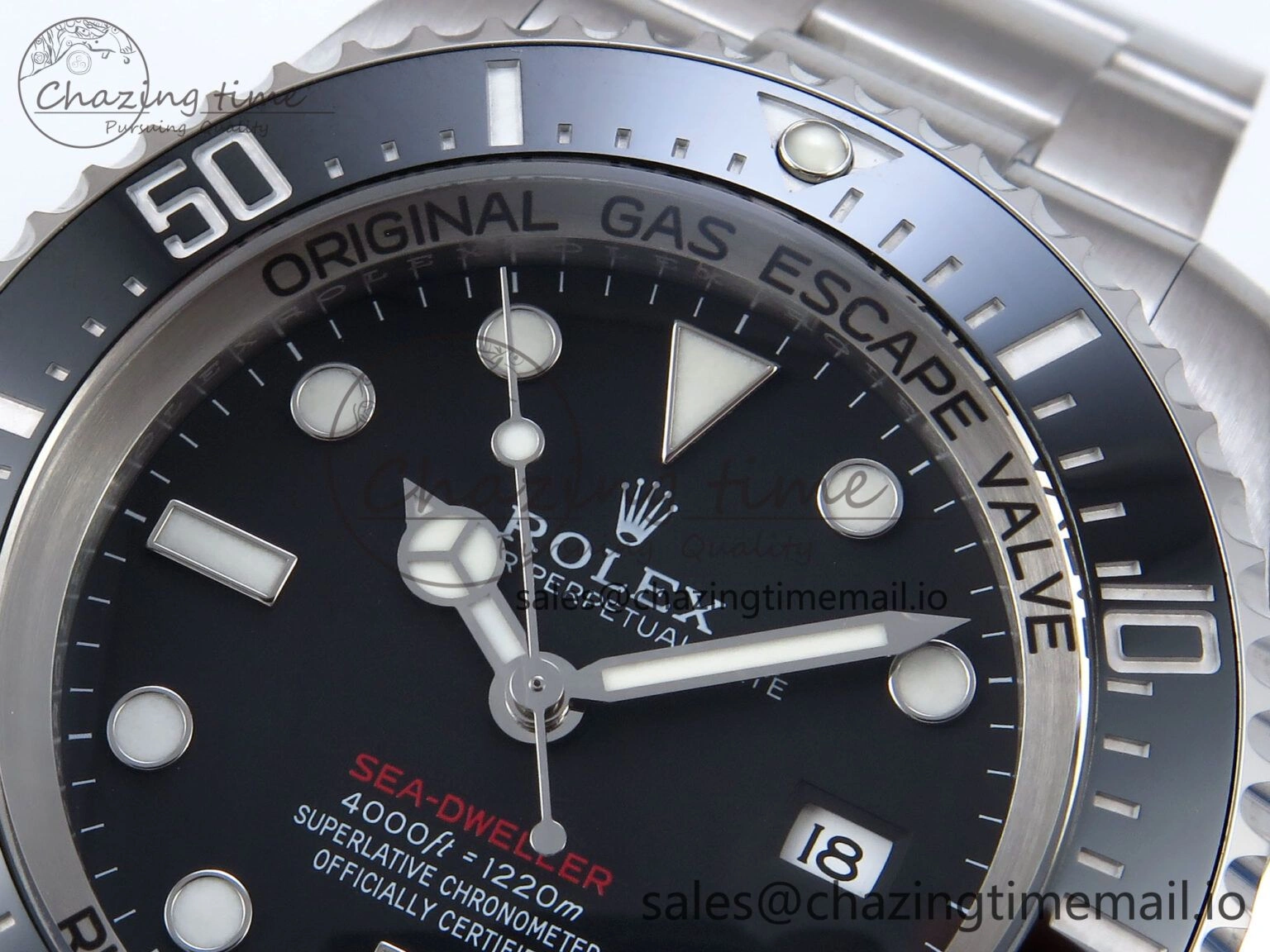 Sea-Dweller 136660 904L SS EWEF Best Edition Black Dial on SS Bracelet A3235