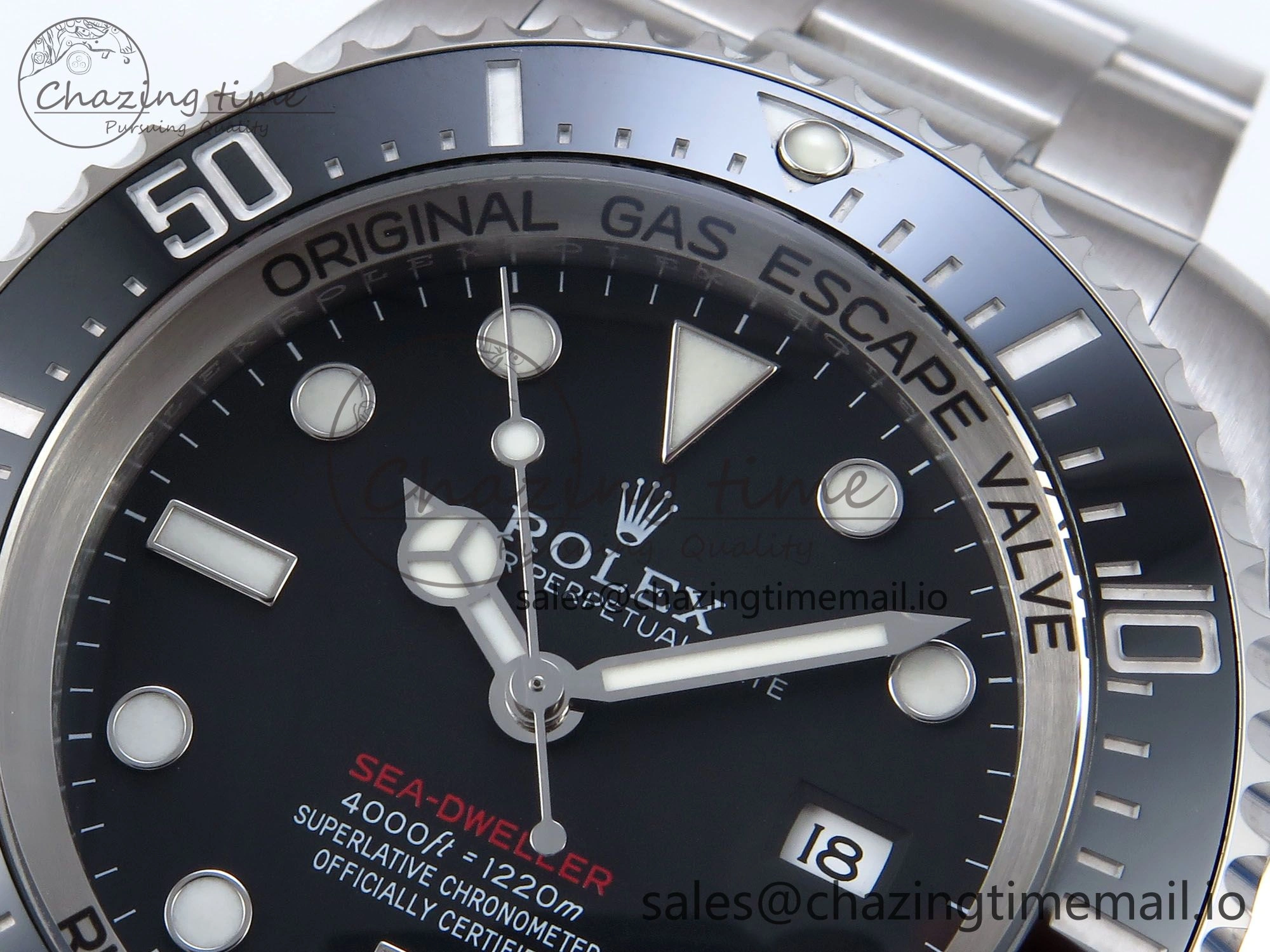 Sea-Dweller 136660 904L SS EWEF Best Edition Black Dial on SS Bracelet A3235