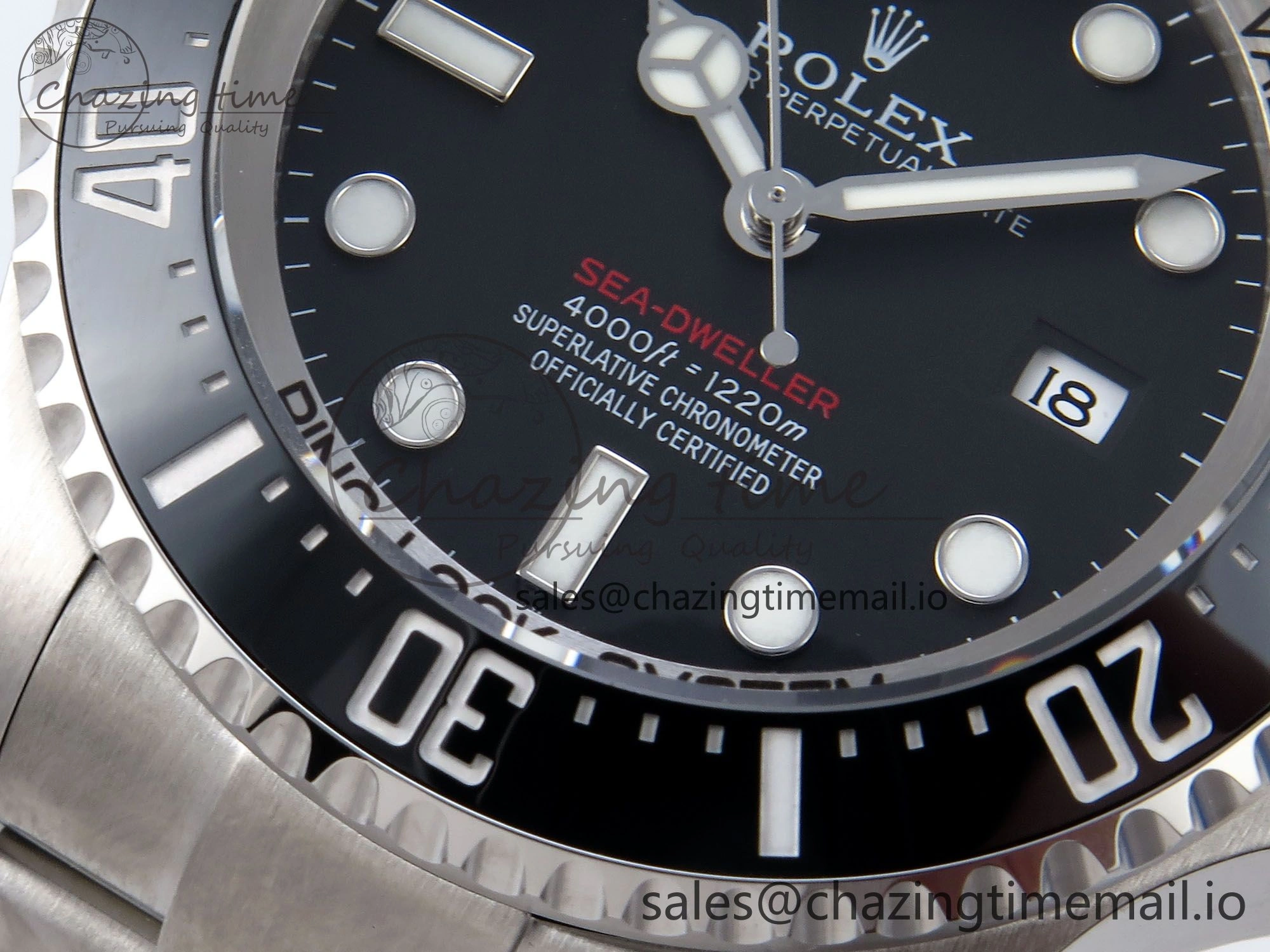 Sea-Dweller 136660 904L SS EWEF Best Edition Black Dial on SS Bracelet A3235