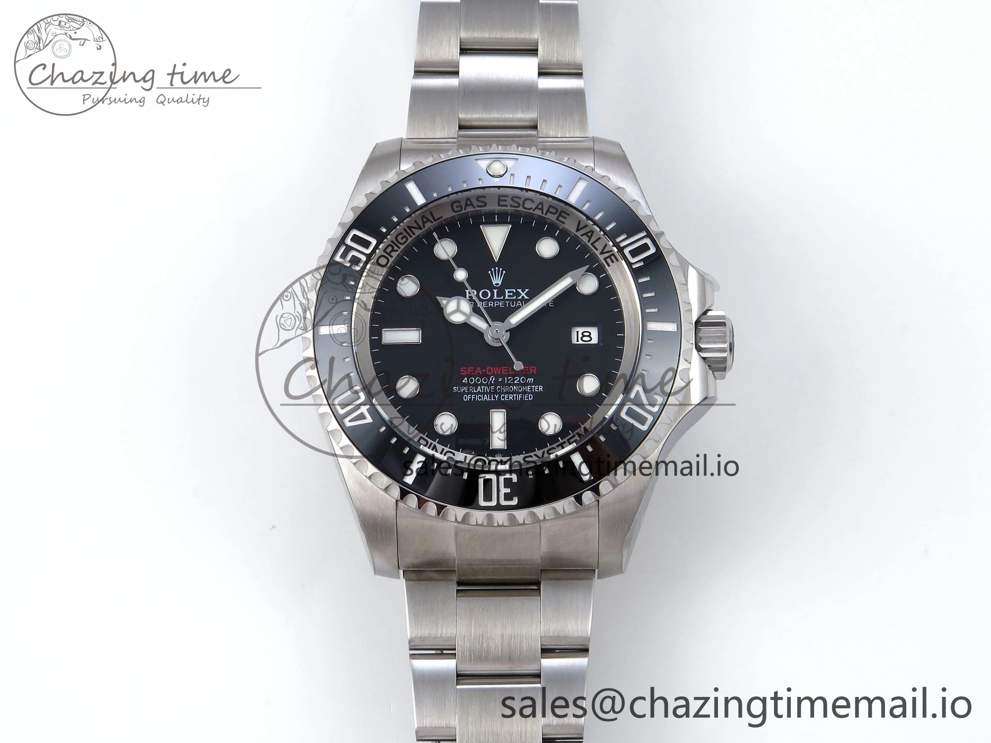 Sea-Dweller 136660 904L SS EWEF Best Edition Black Dial on SS Bracelet A3235