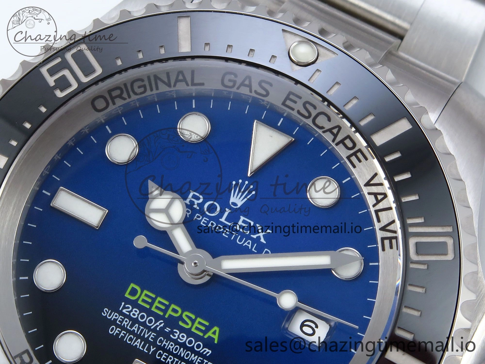 Sea-Dweller 136660 904L SS EWEF Best Edition Blue Dial on SS Bracelet A3235