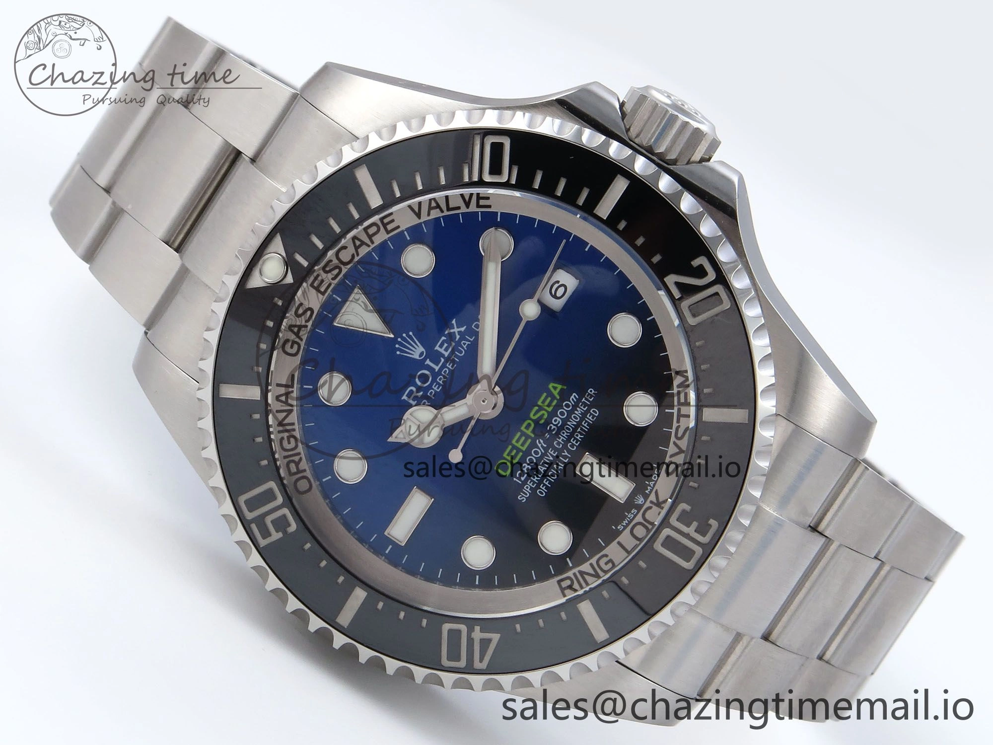 Sea-Dweller 136660 904L SS EWEF Best Edition Blue Dial on SS Bracelet A3235
