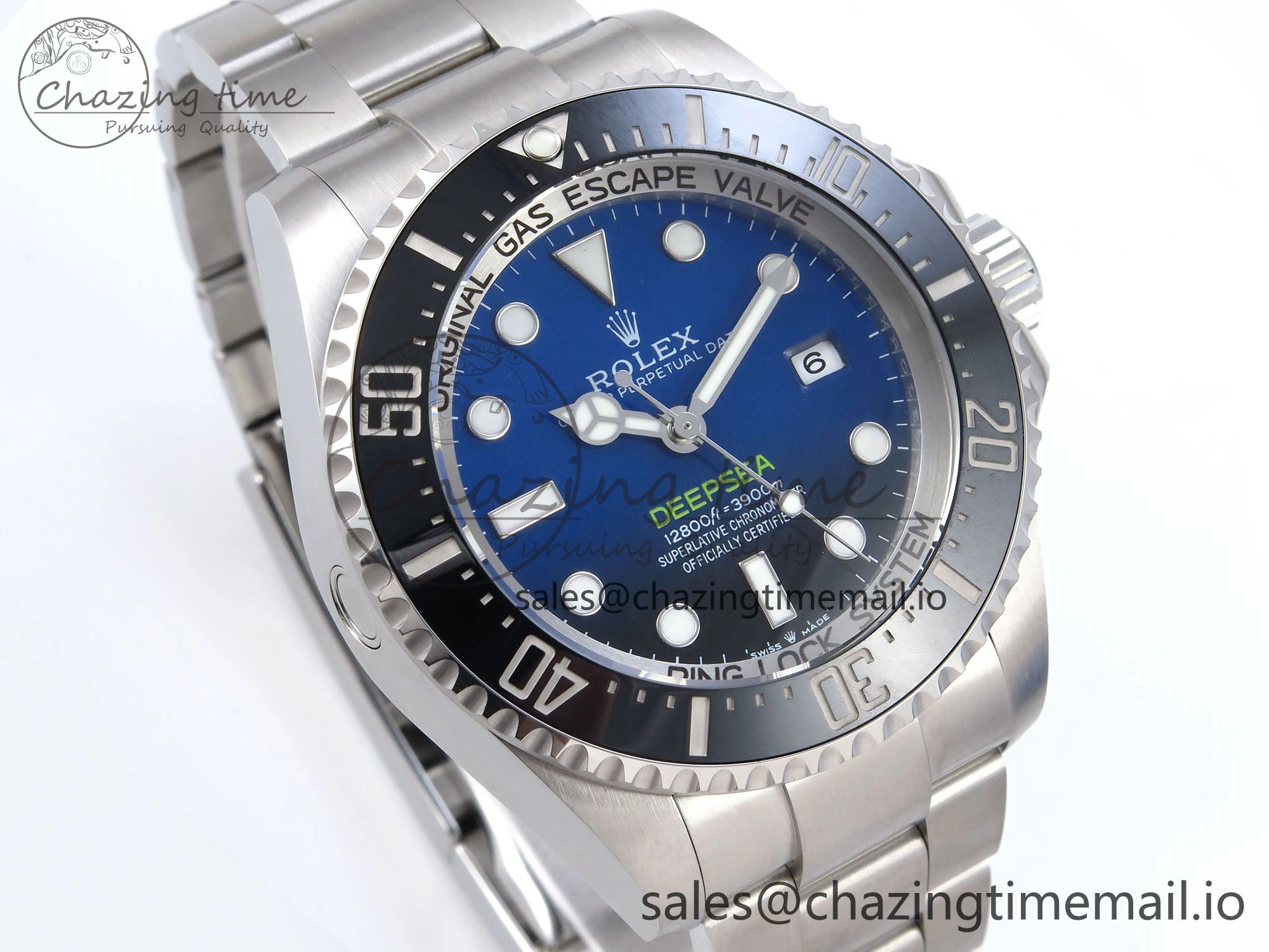 Sea-Dweller 136660 904L SS EWEF Best Edition Blue Dial on SS Bracelet A3235