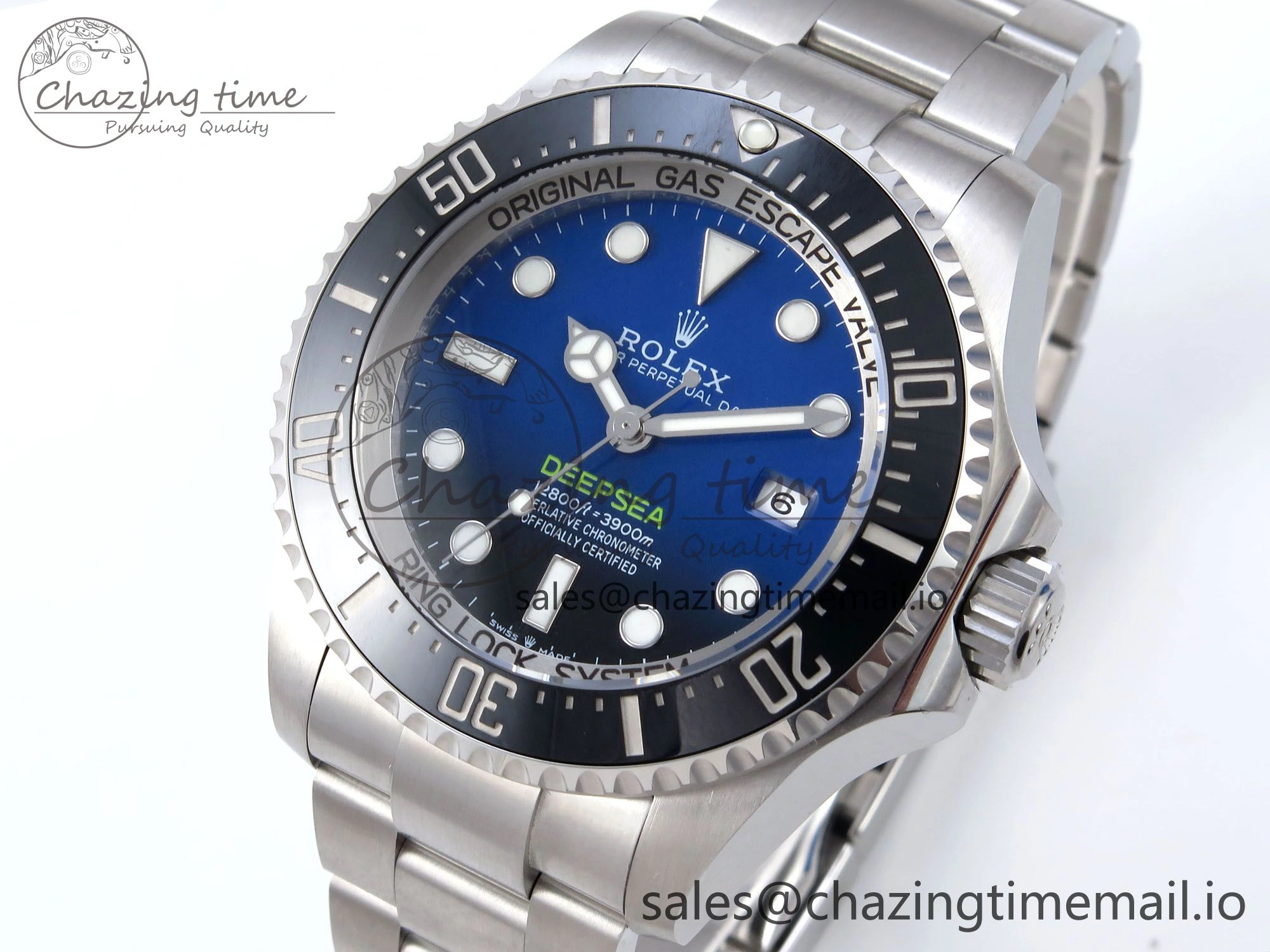 Sea-Dweller 136660 904L SS EWEF Best Edition Blue Dial on SS Bracelet A3235