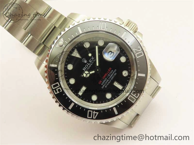 Sea-Dweller 2017 Baselworld 126600 3EF 1:1 Best Edition Black Dial on SS Bracelet A3235 Clone