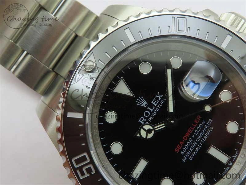 Sea-Dweller 2017 Baselworld 126600 3EF 1:1 Best Edition Black Dial on SS Bracelet A3235 Clone