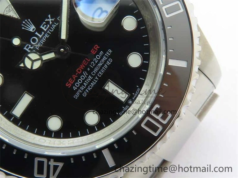 Sea-Dweller 2017 Baselworld 126600 3EF 1:1 Best Edition Black Dial on SS Bracelet A3235 Clone