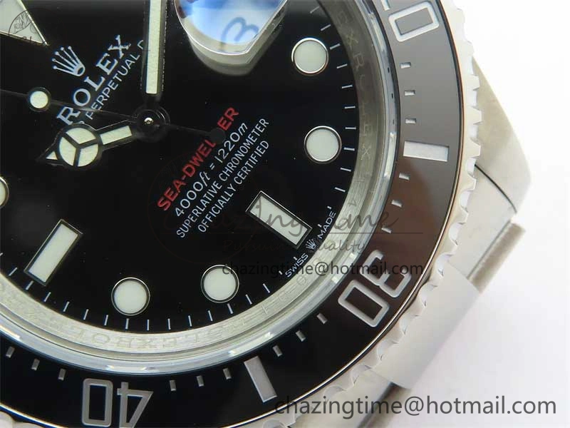 Sea-Dweller 2017 Baselworld 126600 3EF 1:1 Best Edition Black Dial on SS Bracelet A3235 Clone